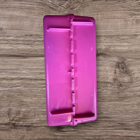 Vintage 1989 Cool Times Barbie Plastic Hot Pink Lunchbox - Picture 9 of 9